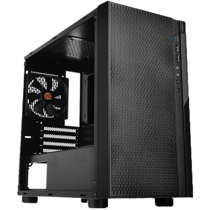 Gabinete Thermaltake Versa H18 Tg Negro Atx Micro Tower